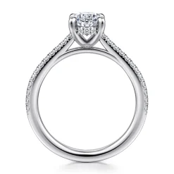 Online Gabriel & Co. Aline - 14K White Gold Oval Diamond Engagement Ring