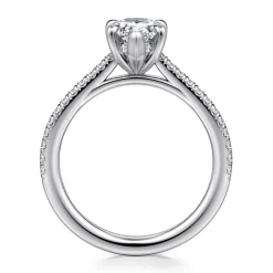 Gabriel & Co. Aline - 14K White Gold Pear Shape Diamond Engagement Ring