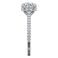 Online Gabriel & Co. Aline - 14K White Gold Round Diamond Engagement Ring