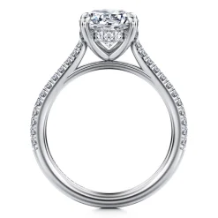 Online Gabriel & Co. Aline - 14K White Gold Round Diamond Engagement Ring