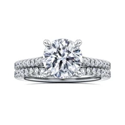 Online Gabriel & Co. Aline - 14K White Gold Round Diamond Engagement Ring