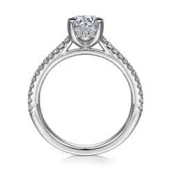 Online Gabriel & Co. Aline - 14K White Gold Round Diamond Engagement Ring