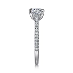 Online Gabriel & Co. Aline - 14K White Gold Round Diamond Engagement Ring