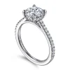 Online Gabriel & Co. Aline - 14K White Gold Round Diamond Engagement Ring