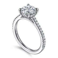 Online Gabriel & Co. Aline - 14K White Gold Round Diamond Engagement Ring