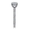 Discount Gabriel & Co. Alinna - 14K White Gold Round Diamond Engagement Ring