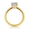 Discount Gabriel & Co. Aliona - 14K White-Yellow Gold Oval Diamond Engagement Ring