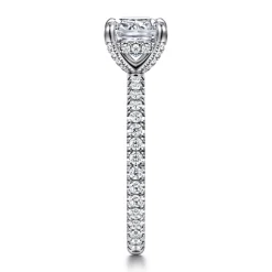 Hot Gabriel & Co. Alisa - 14K White Gold Cushion Cut Diamond Engagement Ring