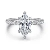 Online Gabriel & Co. Alisa - 14K White Gold Marquise Shape Diamond Engagement Ring