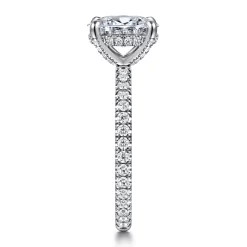 Sale Gabriel & Co. Alisa - 14K White Gold Oval Diamond Engagement Ring