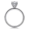 Sale Gabriel & Co. Alisa - 14K White Gold Pear Shape Diamond Engagement Ring