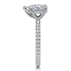 Sale Gabriel & Co. Alisa - 14K White Gold Pear Shape Diamond Engagement Ring
