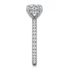 Sale Gabriel & Co. Alisa - 14K White Gold Round Hidden Halo Diamond Engagement Ring