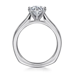 Online Gabriel & Co. Allie - 14K White Gold 6 Prong Round Diamond Engagement Ring