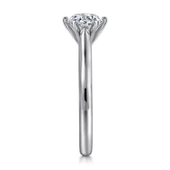 Online Gabriel & Co. Allie - 14K White Gold 6 Prong Round Diamond Engagement Ring