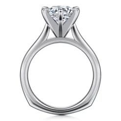 Clearance Gabriel & Co. Allie - 14K White Gold Round Diamond Engagement Ring