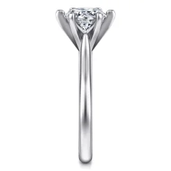 Clearance Gabriel & Co. Allie - 14K White Gold Round Diamond Engagement Ring