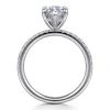 Hot Gabriel & Co. Allison - 14K White Gold Marquise Shape Hidden Halo Diamond Engagement Ring