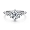 Online Gabriel & Co. Allure - 14K White Gold Round Diamond Engagement Ring