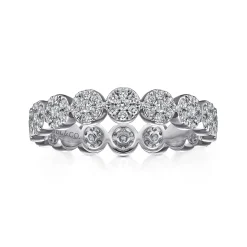 Discount Gabriel & Co. Alysa - 14K White Gold Diamond Eternity Band - 0.6 ct