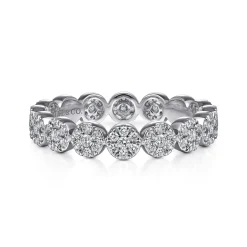 Discount Gabriel & Co. Alysa - 14K White Gold Diamond Eternity Band - 0.6 ct