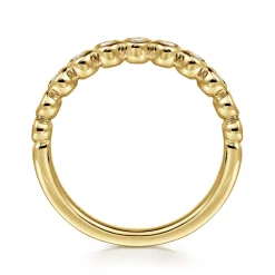 Sale Gabriel & Co. Amalfi - 14K Yellow Gold Diamond Anniversary Band - 0.25 ct