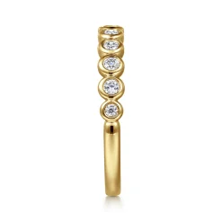 Sale Gabriel & Co. Amalfi - 14K Yellow Gold Diamond Anniversary Band - 0.25 ct