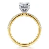 Online Gabriel & Co. Amata - 14K White and Yellow Gold Emerald Cut Diamond Engagement Ring