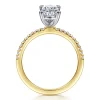 Outlet Gabriel & Co. Amata - 14K White and Yellow Gold Oval Diamond Engagement Ring