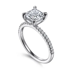 Online Gabriel & Co. Amata - 14K White Gold Cushion Cut Diamond Engagement Ring