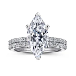 Online Gabriel & Co. Amata - 14K White Gold Marquise Diamond Engagement Ring