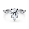 Online Gabriel & Co. Amata - 14K White Gold Pear Shape Diamond Engagement Ring