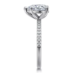 Online Gabriel & Co. Amata - 14K White Gold Pear Shape Diamond Engagement Ring