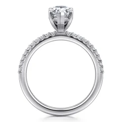 Online Gabriel & Co. Amata - 14K White Gold Pear Shape Diamond Engagement Ring