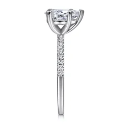 Outlet Gabriel & Co. Amata - 14K White Gold Pear Shape Diamond Engagement Ring