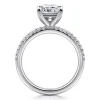 Clearance Gabriel & Co. Amata - 14K White Gold Princess Cut Diamond Engagement Ring