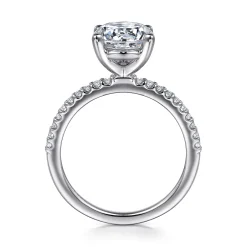 Sale Gabriel & Co. Amata - 14K White Gold Round Diamond Engagement Ring