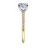 Gabriel & Co. Amata - 14K White-Yellow Gold Round Diamond Engagement Ring