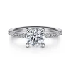 Discount Gabriel & Co. Amena - Platinum Round Diamond Engagement Ring