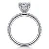Sale Gabriel & Co. Amira - 14K White Gold Cushion Cut Diamond Engagement Ring