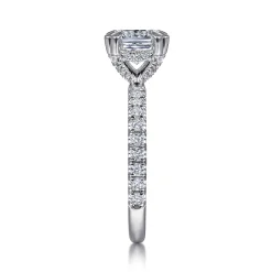 Online Gabriel & Co. Amira - 14K White Gold Cushion Cut Diamond Engagement Ring