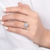 Gabriel & Co. Amira - 14K White Gold Oval Diamond Engagement Ring