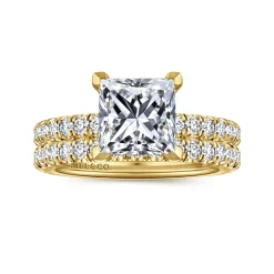 Online Gabriel & Co. Amira - 14K Yellow Gold Princess Cut Diamond Engagement Ring