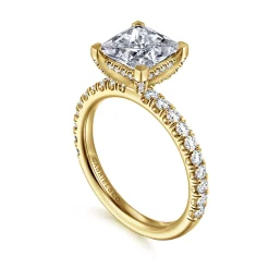 Online Gabriel & Co. Amira - 14K Yellow Gold Princess Cut Diamond Engagement Ring