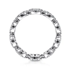 Sale Gabriel & Co. Ammie - 14K White Gold Diamond Eternity Band - 0.83 ct