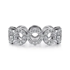 Sale Gabriel & Co. Ammie - 14K White Gold Diamond Eternity Band - 0.83 ct
