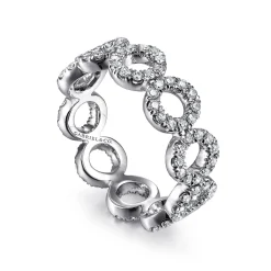 Sale Gabriel & Co. Ammie - 14K White Gold Diamond Eternity Band - 0.83 ct