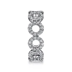 Sale Gabriel & Co. Ammie - 14K White Gold Diamond Eternity Band - 0.83 ct
