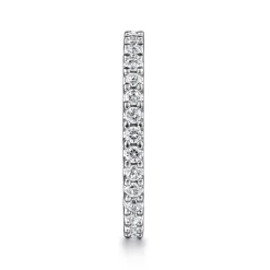 Sale Gabriel & Co. Andalucia - 14K White Gold Prong Set Diamond Eternity Band - 0.75 ct