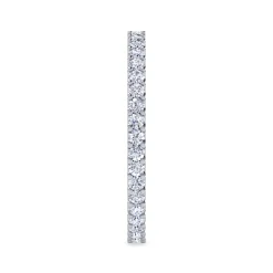 Gabriel & Co. Andalucia - 14K White Gold Prong Set Diamond Eternity Band - 0.5 ct